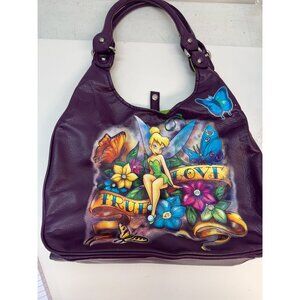 Disney World Tinkerbell  Purple  Purse Tote Bag